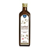 LenVitol Olej lniany tłoczony na zimno 500ml Oleofarm Oleofarm