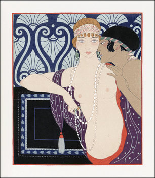 Les Trois Beautes de Mnasidika, George Barbier - plakat 50x70 cm - Galeria Plakatu