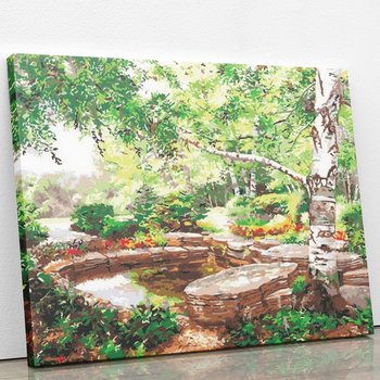 Leśna oaza spokoju - Malowanie po numerach 30x40 cm - ArtOnly