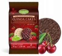 Lestello Wafle z Komosy Ryżowej w Czekoladzie z Wiśnią 36g Lestello