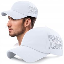 Letnia CZAPKA z Daszkiem Sportowa Bejsbolówka BIAŁA Lekka Pako Jeans