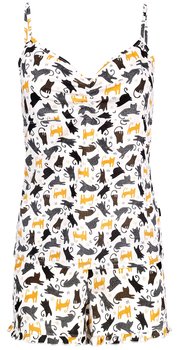 Letnia, Dwuczęściowa Piżama Z Printem W Koty- 100% Bawełna Cornette - CORNETTE