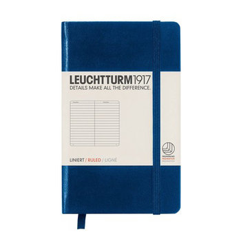 Leuchtturm, Notes Pocket, 185 stron, linia, granatowy - Leuchtturm