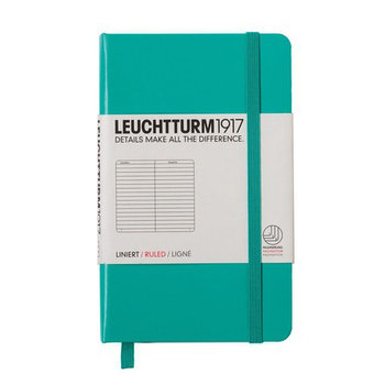 Leuchtturm, Notes Pocket, 185 stron, linia, szmaragdowy - Leuchtturm