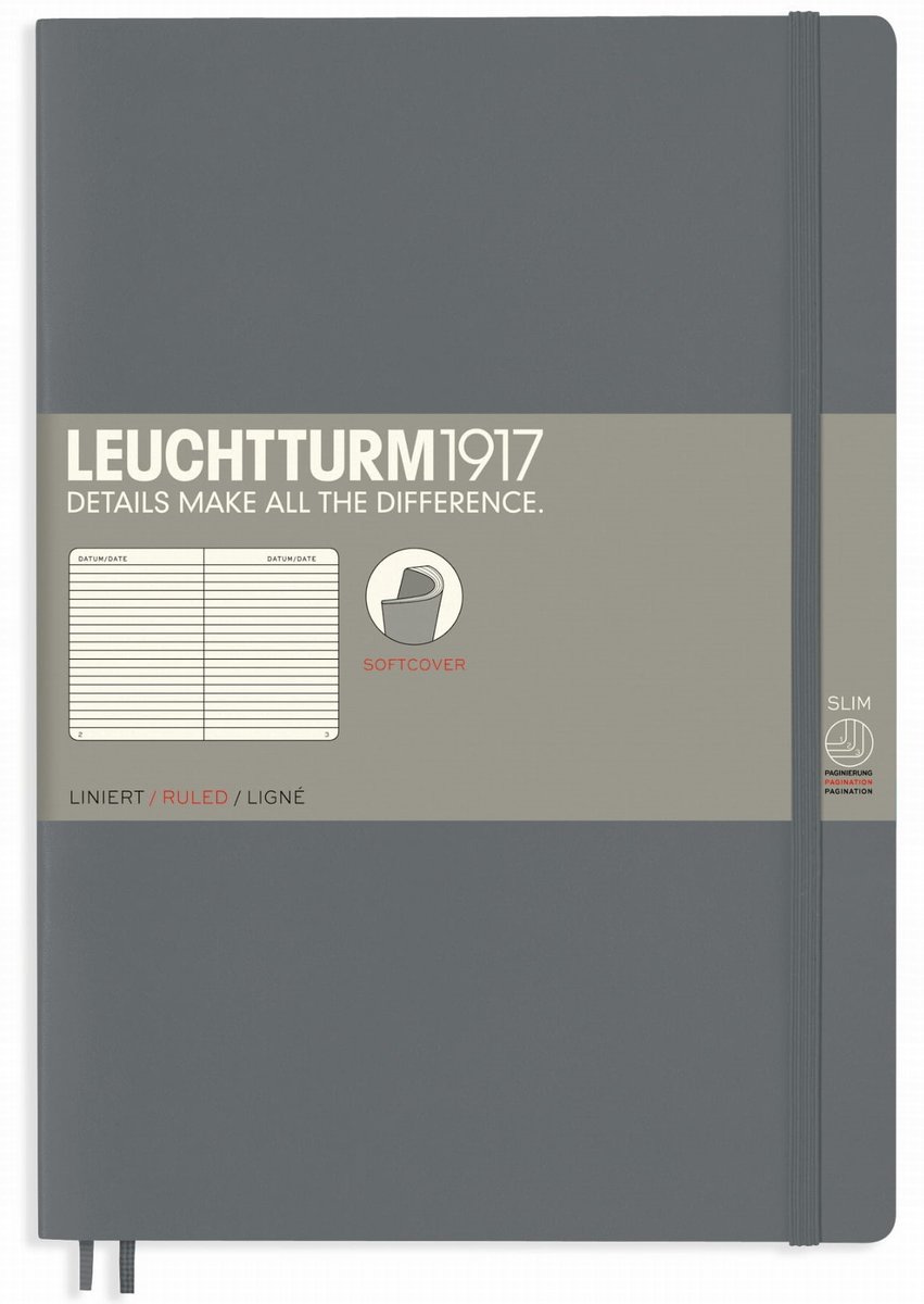 Фото - Щоденник Leuchtturm1917 Notatnik Notes Miękki B5 Linia 