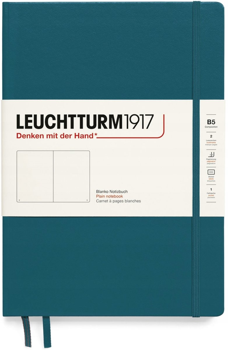 Фото - Щоденник Leuchtturm1917 Notatnik Notes Twardy B5 Gładki 
