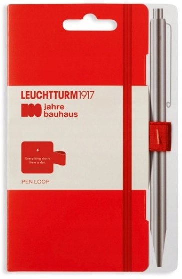 Zdjęcia - Dziennik Leuchtturm1917 Pen Loop Uchwyt Bauhaus Czerwony 