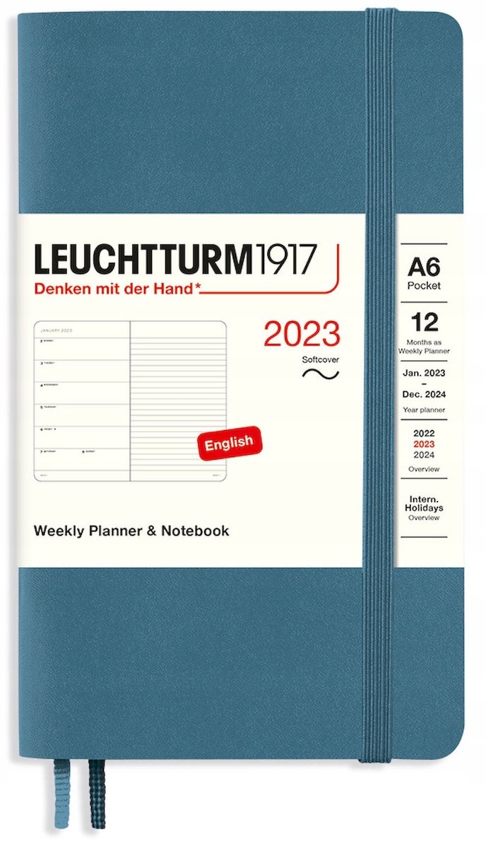 Leuchtturm1917 Planer A6 Tygodniowy Miękki 2023 Leuchtturm Sklep