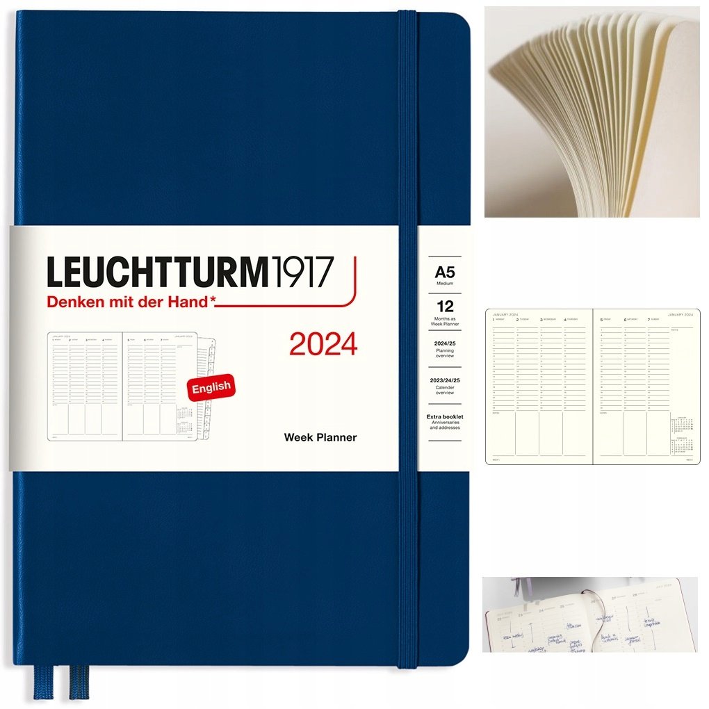 LEUCHTTURM1917 Planer kalendarz książkowy A5 tyg. - Leuchtturm | Sklep