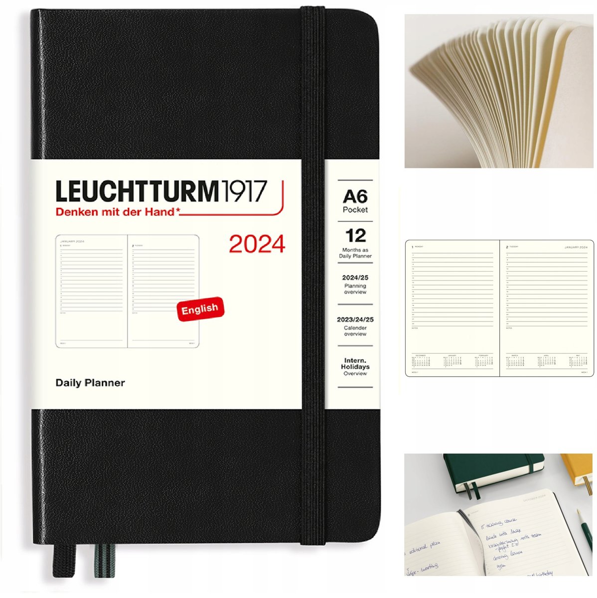 LEUCHTTURM1917 Planer kalendarz książkowy A6 dzien Leuchtturm1917