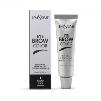 LeviSsime, Farba do brwi Eye Brow Color nr 1 Black/Czarna, 15 ml - LeviSsime