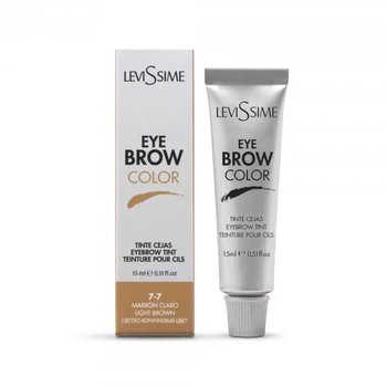 LeviSsime, Farba do brwi Eye Brow Color nr 7.7 Light Brown/Jasny brąz, 15 ml - LeviSsime