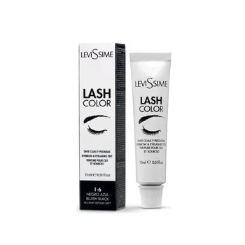 LeviSsime, Farba do brwi i rzęs, Lash Color nr 1.6 Bluish Black/Niebiesko-czarna, 15 ml - LeviSsime