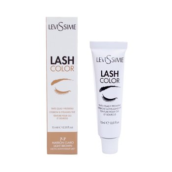 LeviSsime, Farba do brwi i rzęs, Lash Color nr 7.7 Light Brown/Jasny brąz, 15 ml - LeviSsime