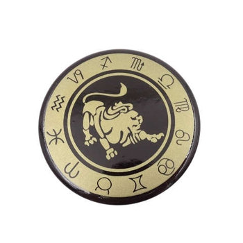 Lew - znak zodiaku - magnes; metal emaliowany - GiftDeco
