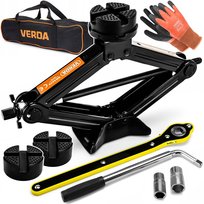 LEWAREK TRAPEZOWY 2,5T ZESTAW PODNOŚNIK SAMOCHODOWY KLUCZ DO KÓŁ POKROWIEC SN4575