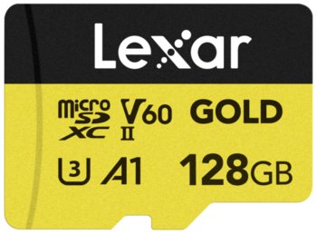 Lexar microSDXC Gold 128GB UHS-II U3 V60 A1 R 280MB/s W 100MB/s - Lexar