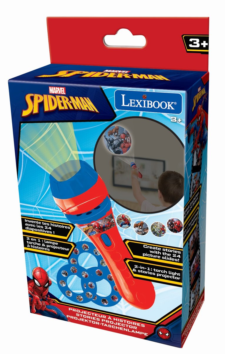 Фото - Інтерактивні іграшки Lexibook , Latarka Z Projektorem Spider-Man Ltc050Sp 