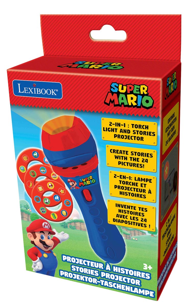Zdjęcia - Zabawki interaktywne Lexibook , Latarka Z Projektorem Super Mario Ltc050Ni 
