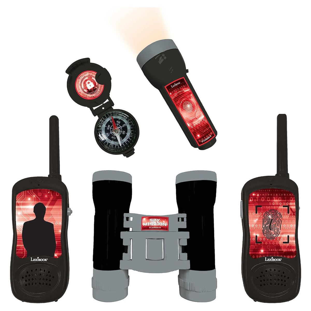 Talkie-walkie Numérique Lexibook Soy Luna - Portée 5 Km, écran LCD, 8 Canaux, Pour Enfants