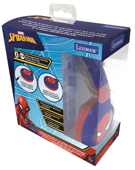 Lexibook, składane słuchawki spider man 2 w 1 bluetooth i przewodowe z zabezpieczeniem głośności dla dzieci hp - Lexibook