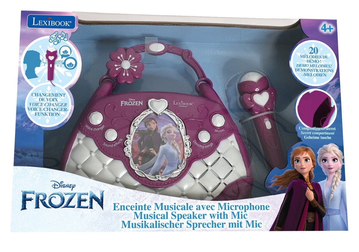 Zdjęcia - Zabawki interaktywne Lexibook , Torebka Z Głośnikiem I Mikrofonem Frozen, Zmieniacz Głosu, Kabel 