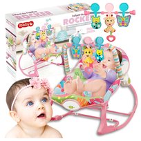 Leżaczek Dla Dziecka Bujaczek Wibracje Dzwięk Regulowany Składany