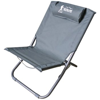 Leżak fotel plażowy składany szary - Royokamp