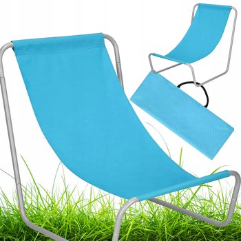 LEŻAK PLAŻOWY SKŁADANY KRZESŁO TURYSTYCZNE PRZENOŚNE OGRODOWE + TORBA - Realne Ceny