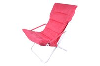 Leżak składany, krzesło plażowe różowe, 90 cm