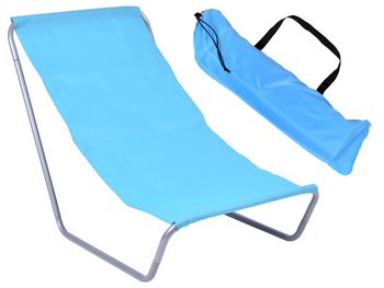 Leżak turystyczny plażowy składany Olek - niebieski - GMM