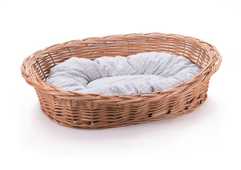 Leżak wiklinowy dla zwierząt z poduszką WIKLINOWY ŚWIAT, rozmiar 8 - Wiklinowy Świat