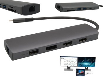 LG Stacja Dokująca USB-C na 2 Monitory PD 4K HDMI Rozszerzenie Ekranu - Inny producent