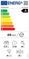 LG Washing machine | F4X1009NWB | Energy efficiency class A | Front loading LG