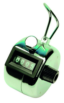 Licznik mechaniczny Q-CONNECT, klliker, ręczny, chrome, srebrny - PBS Connect Polska