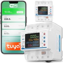 Licznik Prądu 3 Fazowy Miernik Zużycia Energii Na Szynę DIN TUYA WiFi 100A APPIO