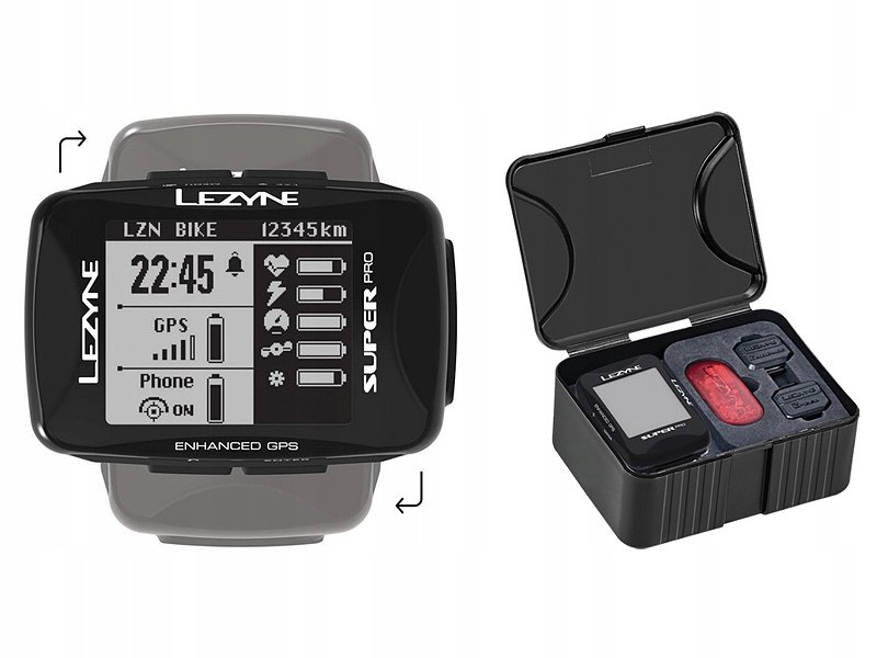 Lezyne Super Pro GPS Smart Loaded navigazione nero - Negozio