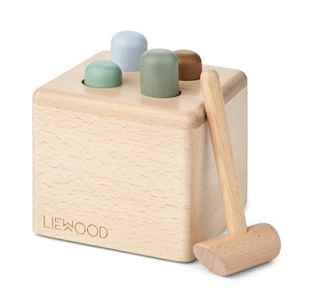 Liewood - Drewniany sorter kształtów Kirk - Blue multi mix - Liewood