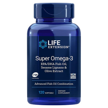 Life Extension Super Omega-3 Epa/Dha With Sesame Lignans&Olive Fruit Extract Suplement diety, 120 kaps. - Life Extension