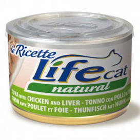Life Pet Care Karma dla kota Tuńczyk kurczak Wątróbka Puszka 150G - Life Pet Care