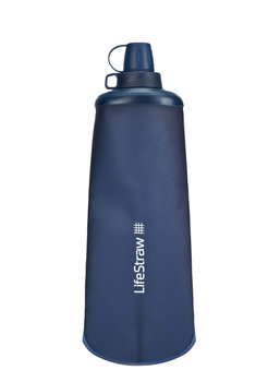 LifeStraw Peak Squeeze, Filtr do wody z miękką butelką 1l, Mountain Blue - LifeStraw