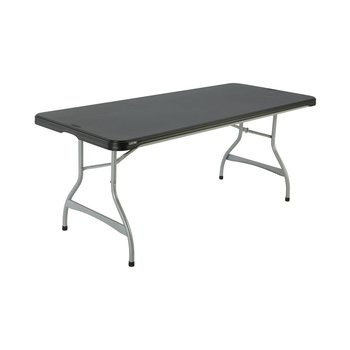LIFETIME Komercyjny stół składany do piętrowania, czarny, 183 cm - Lifetime