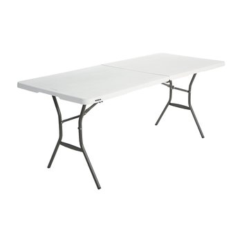 LIFETIME Stół składany w pół, biały, 93,1x76,2x7,8 cm - Lifetime