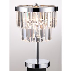 Light Prestige, Lampa stołowa, VETRO, srebrna E14 60W, LP-2910/1T - Light Prestige