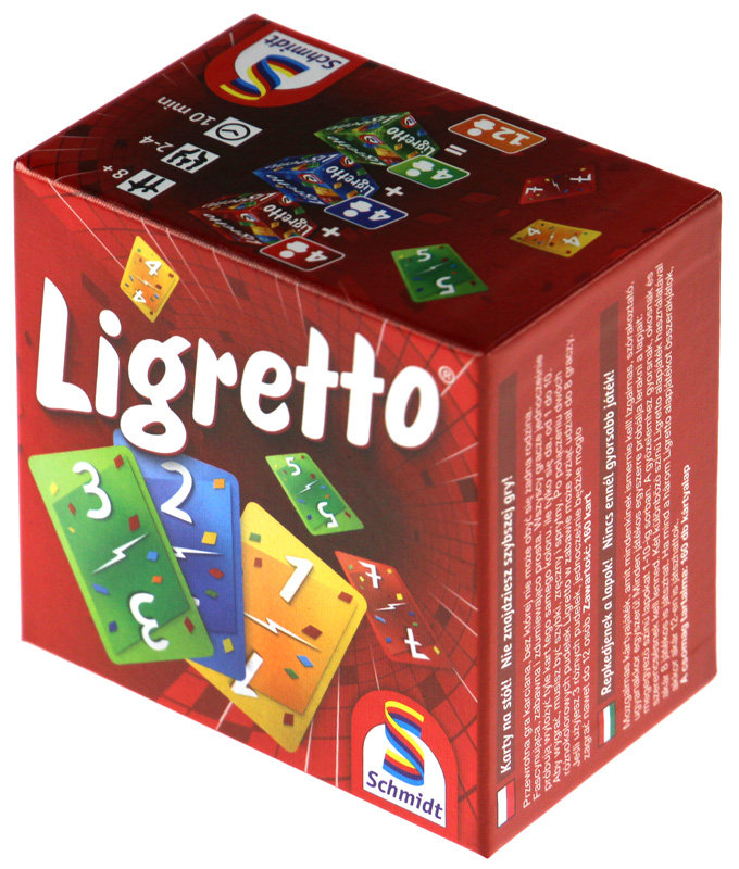Ligretto, gra karciana, Schmidt, czerwone pudełko