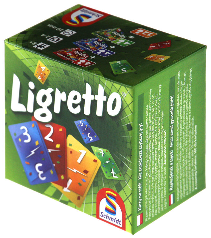 Ligretto, gra karciana, Schmidt, zielone pudełko