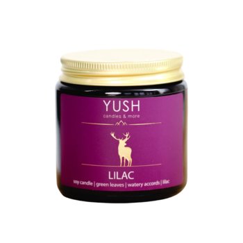 Lilac - bez świeca sojowa 120ml - Yush