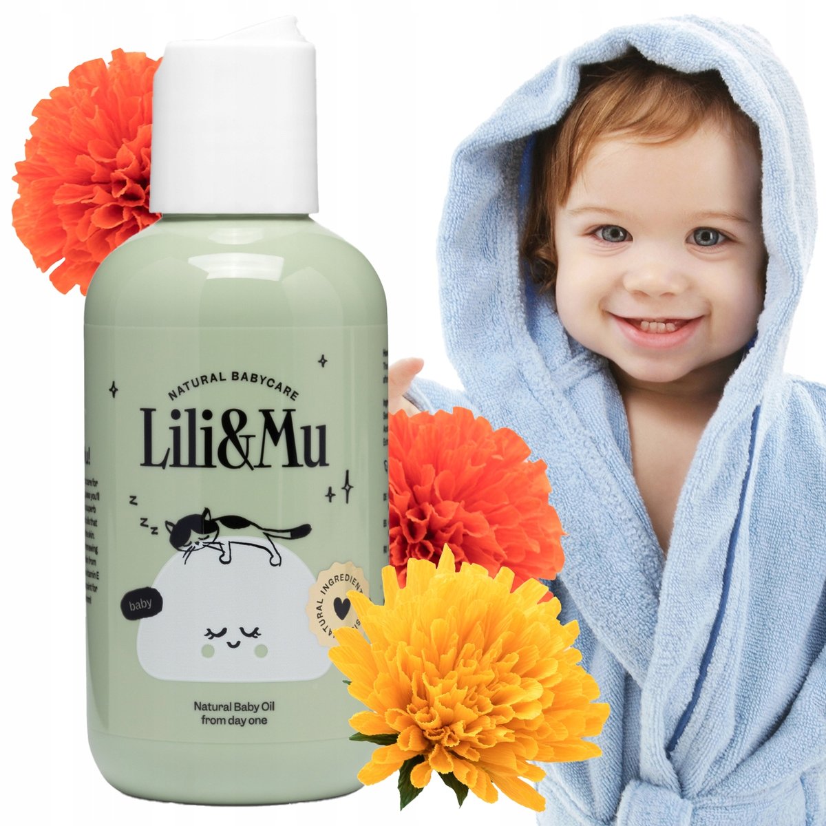 Empik OLIWKA DO CIAŁA dla NIEMOWLĄT delikatna NAWILŻAJĄCA naturalny skład LILI&MU