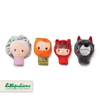 LILLIPUTIENS, Zestaw mini pacynek na palce Czerwony Kapturek 12 m+