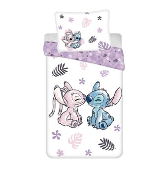 Lilo i Stitch  KOMPLET POŚCIELI DZIECIĘCEJ  140 X 200 cm Bawełna ANGEL - Jerry Fabrics